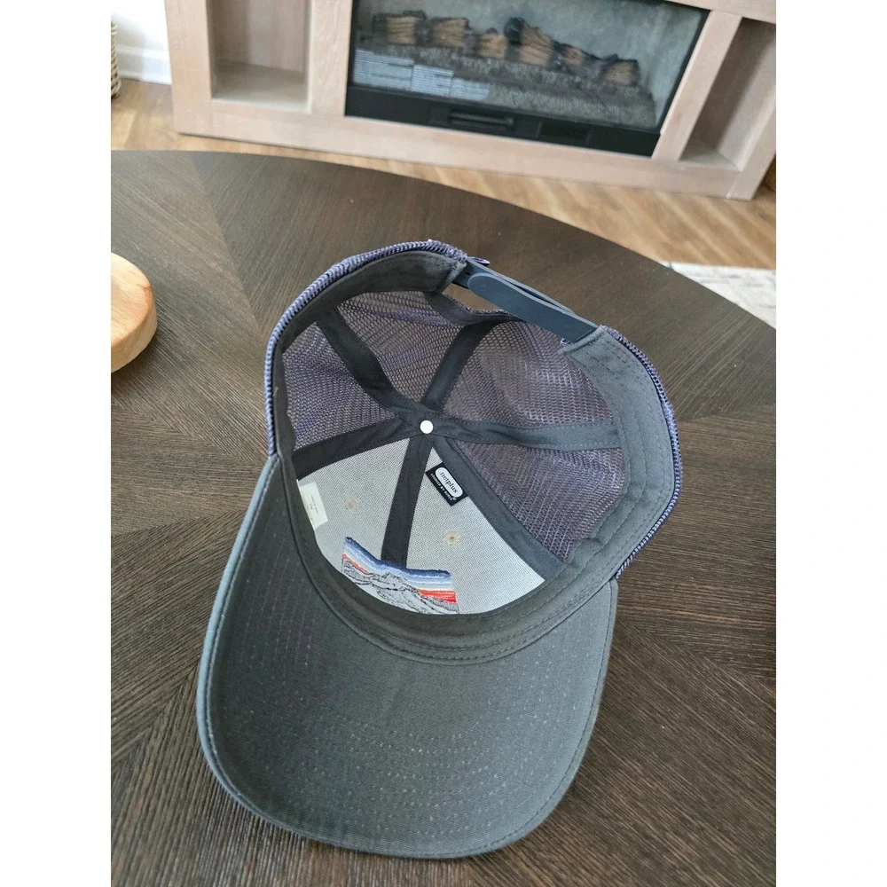 Patagonia Fitz Roy Horizons Trucker Hat Forge Grey Tan Mesh Snapback Cap Mens